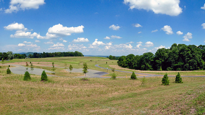 An ADA-accessible trail at French Creek State Park.